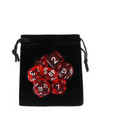 Juego De Dados DND 7 Piezas Con Bolsa De Velours Accesorios Coloridos Para Juegos De Mesa DnD RPG Incluye D4 D6 D8 D10 D10% D12 D20 - details 0
