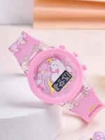 Reloj Electrónico De Color Unicorno Para Niños Con Pulsera Luminosa Y Multifuncional Resistantes Al Agua Estilo Casual Para Estudiantes - details 5
