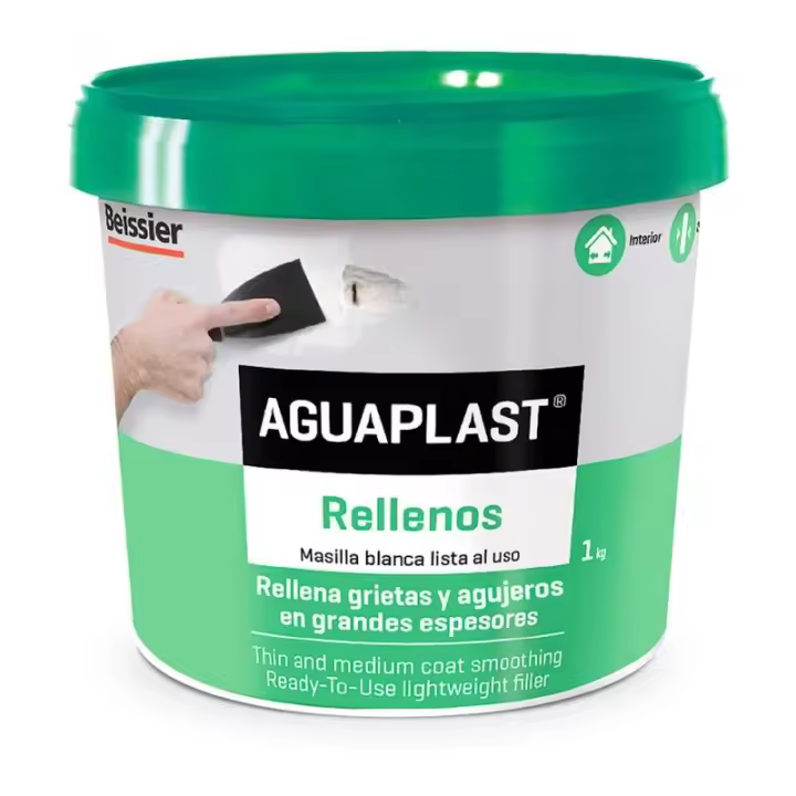 Aguaplast Rellenos 1kg EDM 24919 - Fácil de Usar - Alta Calidad - Gran Capacidad de Relleno - 1