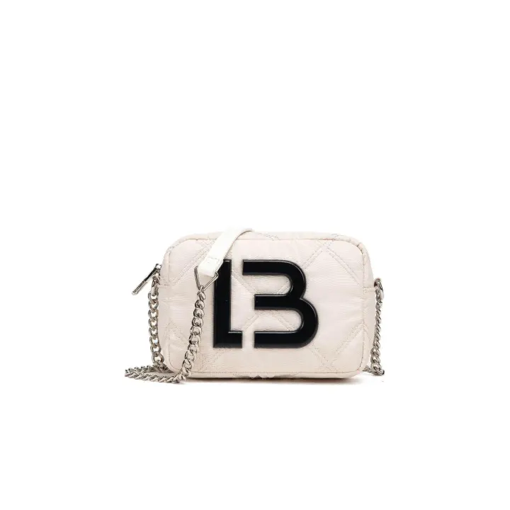 Bolso bandolera de nailon suave y acolchado, ligero y popular, sencillo, estilo bandolera con letras para mujer. - 1