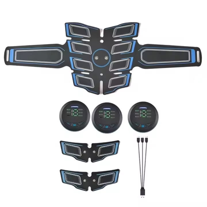 Estimulador De Músculos Abdominales EMS Entrenador De Fitness USB Equipo De Masaje Y Relajación Para El Cuerpo Material ABS & TPR - 1