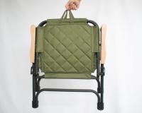 GO ESCAPE Silla Plegable Camping Aluminio y Tela Oxford – Reposabrazos de Madera, 150 kg, Ligera y Portátil con Asa - details 1
