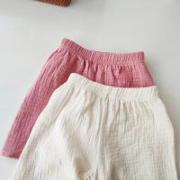 Shorts De Algodón Para Niños Y Niñas Pantalones Cortos Transpirables Y Suaves Para Verano Ropa De Bebé Estilo Casual Cierre Elástico Talla True Fit - details 3