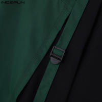 Camiseta De Hombre Estilo Casual INCERUN Con Diseño De Mochila Y Hebilla Manga Corta Patchwork S-5XL Para Verano - details 13
