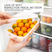 Caja De Almacenamiento De Alimentos Transparente Plástico Contenedor Para Cocina Apta Para Microondas Y Congelador Caja De Alimentos Con Función De Frescura - details 2
