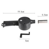 LMETJMA Ventilador De Barbacoa Manual Para Alimentos Al Aire Libre Y Picnic Herramienta De Barbacoa KC0266 Material De Acero Inoxidable - details 2