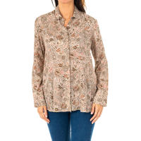 La Martina-Camisa manga larga y cuello de solapa KWC002 para Mujer