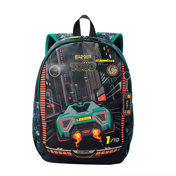 Totto Mochila infantil  Best Game -Dimensiones:29 x 40.5 x 14 cm-Material: poliester - 1
