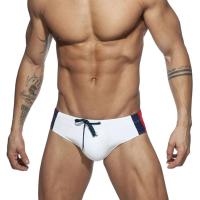 Bragas De Natación Para Hombre Moda Verano 2023 Estilo Low Waist Splicing Bikini Deportivo Para Playa Y Surf Material Poliéster Y Spandex - details 1