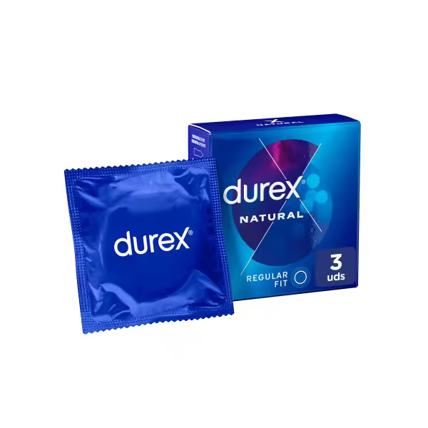 Durex - Preservativos Natural, el clásico de durex, para Mayor Sensación Pack 3 condones para un sexo seguro - 1