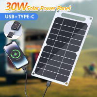 Panel Solar Portátil 30W Con Salida USB-C 5V Carga Rápida Y Segura Para Baterías Y Teléfonos Uso Exterior Camping Hogar - details 6