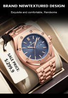 Reloj De Hombre De Lujo PAAZOMU Impermeable Con Luminiscencia Fecha Acero Inoxidable Moda Deportiva Reloj De Cuarzo Para Hombres - details 3