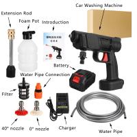 Hidrolimpiadora inalámbrica de alta presión a batería, pistola de agua portátil para lavado de autos, 30 bar + batería - details 13