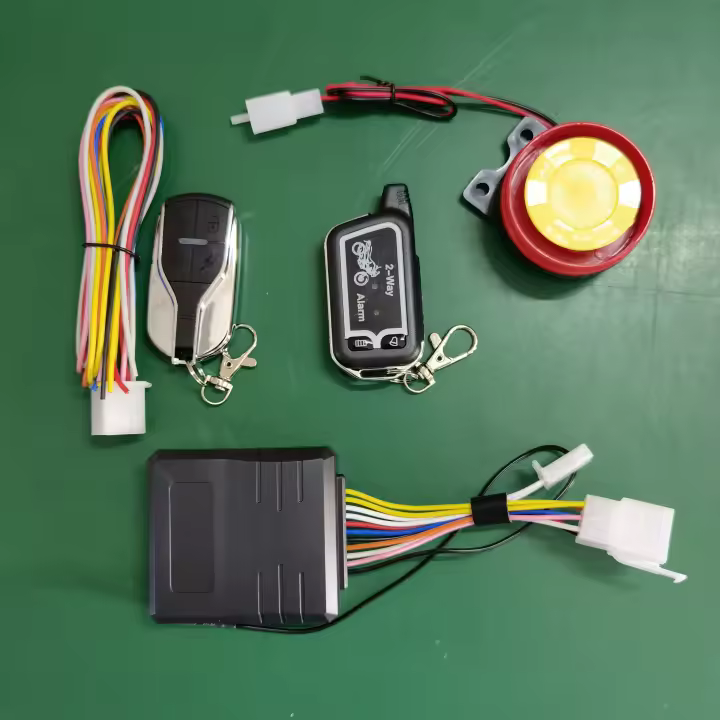 Sistema De Alarma Para Motocicleta 12V Con Control Remoto 2 Maneras De Protección Seguridad Antirrobo Con Advertencia Y Alerta Flashing Light Mute - 1