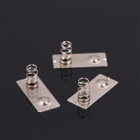 10pcs Placas De Contacto De Resorte Metálico Para Batería AA Tamaño 27*11.6mm Unidireccional Placa De Agujero De Plata - details 3