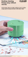 Nueva Limpiadora De Escritorio Para Niños Con Borrador Y Potencia De Succión Mini Para Estudiantes Recargable Y Absorbente De Polvo - details 1