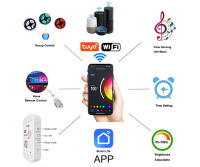 Tira De Luces LED WiFi Bluetooth RGB 10M 20M 12V Compatible Con Alexa Y Música Decoración Navideña Flexibles Para El Hogar - details 10