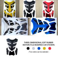 Pegatina De Tanque De Motocicleta 3D Protector De Aceite Y Gasolina Con Diseño De Espina De Pescado Y Decoración De Llama Accesorios Para Motocicletas - details 2