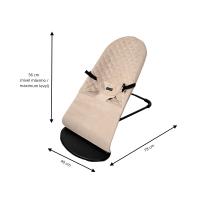 LUTODY - Hamaca de bebé, Mecedora recién nacido con arnés de seguridad y juguete, tela transpirable y antimanchas, ligera y resistente - De 0 a 1 año. - details 7