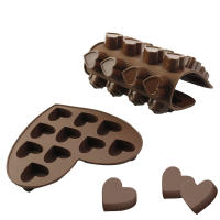 Molde De Galletas De Silicona 1Pcs Forma De Corazón Huevo Dinosaurio Estrella Hoja Y Robot Para Hornear Y Helados - details 5