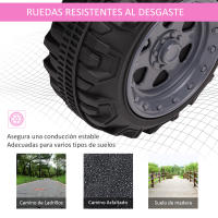 HOMCOM Quad Eléctrico para Niños de +18 Meses Vehículo Eléctrico a Batería 6V Infantil con Velocidad de 2 km/h y Avance 70x42x45 cm - details 5