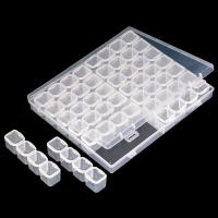Caja De Almacenamiento Ajustable De Plástico 28/56 Con Etiquetas Para Joyería Arte De Uñas Y Accesorios De Pintura Diamante Caja De Contenedor Con Etiquetas - details 8