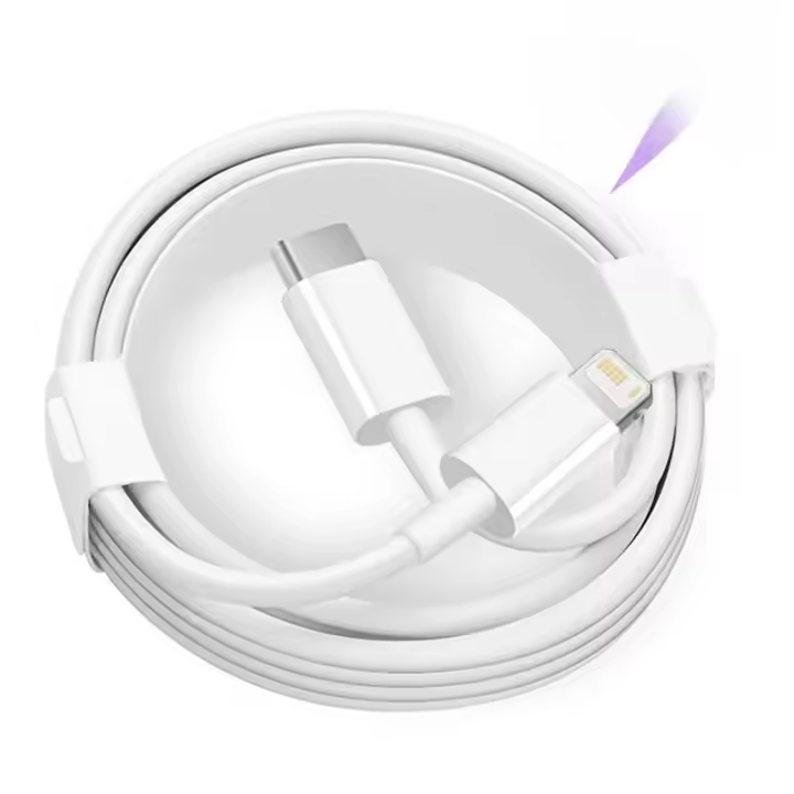 Cable USB C PD 20W Para Carga Rápida iPhone 14 pro 11 12 13 pro Max XR XS MAX iPad AirPods pro Línea De Datos 2m Material PVC - 1