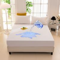 Protector De Sábanas Impermeable Y Seguro UPzo Color Sólido Cómodo Y Transpirable Cubierta Para Cama Sin Almohadas 100% Poliéster - details 5