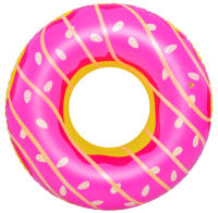 Hinchable gigante Donut flotador (37353) para playa y piscina+REGALO Pelota Hinchable Playa Multicolor. Dos colores posibles +12 años - details 0