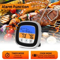 Termómetro Digital De Cocina Con Pantalla Táctil Y Timer Para Asado BBQ Cocción De Carne Modo Cocinar Precisión Alta Material Plástico - details 6