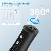 Sejoy Water Flosser Cordless Oral Irrigator Para Limpieza Dental Con 5 Brocas Dentales Portátil Para Viaje Y Hogar IPX7 - details 2