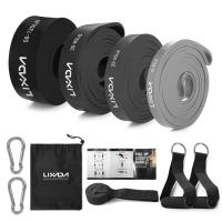 Lixada Set De Bandas De Resistencia Para Ejercicio De Potencia Con Anclaje De Puerta Manos Antideslizantes Y PU Para Entrenamiento De Muslos Pecho Y Biceps - details 1