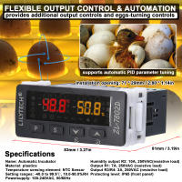 Incubador Automático Multifuncional Controlador De Temperatura Y Humedad Digital Higróstato Termostato Con Control PID Para Huevos - details 3