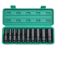 Juego De 10 Piezas De Rodillos Hexagonales L-Shaped (8-17mm/10-24mm) Para Reparación De Automóviles Herramientas De Llave De Impacto En Acero Carbono - details 0