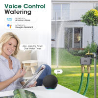 Temporizador De Riego Inteligente Insoma Zigbee 1/2 Maneras Sistema De Riego Por Goteo Para Jardín Programable IPX5 Con Control Por Voz Alexa Y Google Assistant - details 7