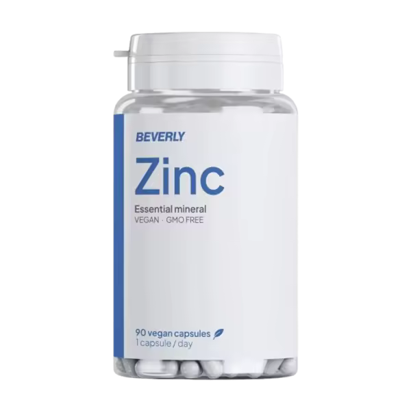 Zinc - 90 Cápsulas Veganas Beverly Nutrition - 1