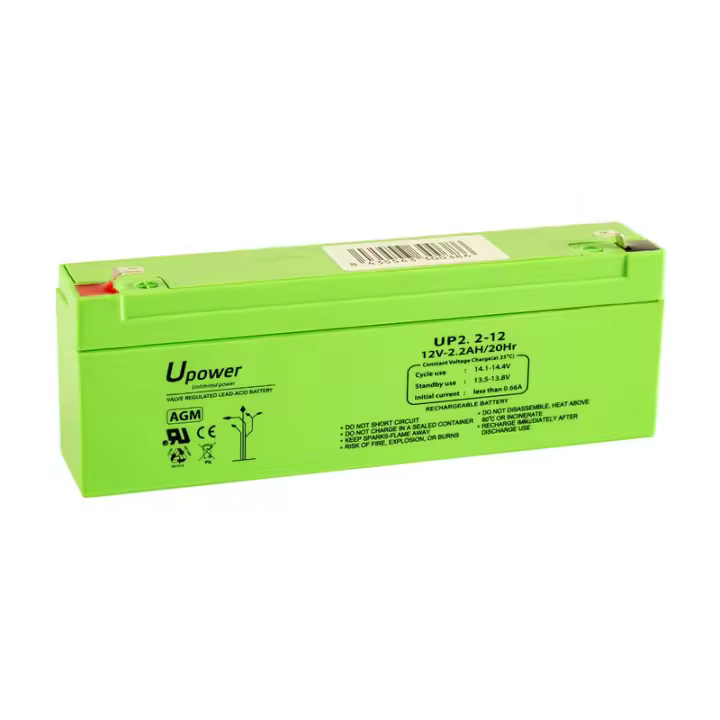 Batería U-Power AGM 12V 2.2Ah Sellada Libre de Mantenimiento para Sais y Pulsioxímetros - 1