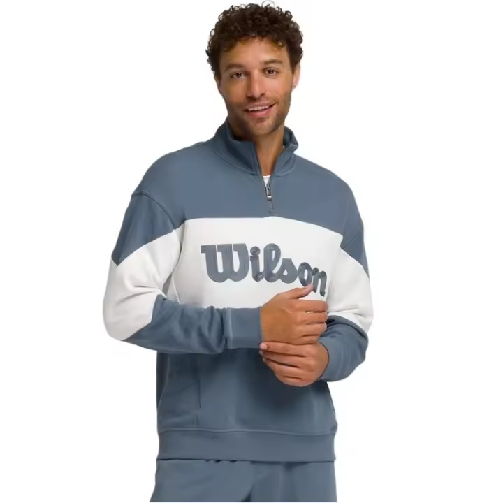Sudadera Wilson Parkside Half Zip Gris Azulado - 1