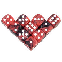 16mm D6 Azul Y Rojo Dados De Ajedrez De Acrílico Para Juegos De Mesa RPG DND Cubo De Dos Colores Esquinas Redondeadas Accesorios Para Clubes Y Fiestas En Barra - details 7