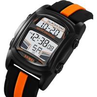 Reloj digital para hombre, reloj deportivo informal LED resistente al agua para hombre, reloj digital con doble zona horaria. - details 2