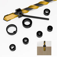 Juego De 9 Piezas De Profundidad Para Broca 3-16mm Con Anillo De Parada Ajustable Limitador De Posición Herramienta De Carpintería - details 0
