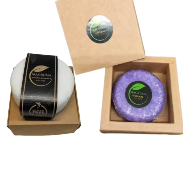 Pack Natural Macruma de Champu Solido Anticaspa con menta + Acondicionador Reparador Solido. Sin SLS ni Parabenos. - 1