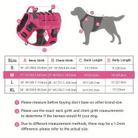Harnés Táctico Ajustable Para Perros Grandes Con Manija Y Reflectante Para Labrador Retriever Y Siberian Hound - details 1