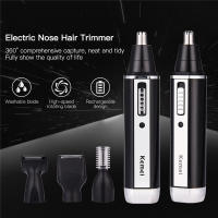 Kemei 4 En 1 Recargable Afeitadora De Nariz Y Barba Para Hombres Micro Afeitadora Limpiador De Pelo De Nariz Y Orejas Set De Aseo - details 11