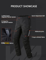 Pantalones De Motocicleta Para Hombres 3M Calientes Con Protección CE2 Pantalones De Ciclismo Motocross Resistentes Al Desgaste Y Aluminio Negro Talla S-5XL Temporada Primavera/Otoño Invierno - details 2