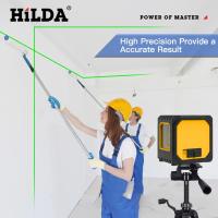 Nivel Laser HILDA 2 Líneas Recargable Por USB Mini Nivel Laser Auto Nivelado Con Láser Verde Rayos Horizontales Y Verticales - details 22