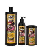 PACK DE DONA FLORA MUERTE SUBITA 3 PCS,CHAMPU 1000ML +MASCARILLA 1000ML+LEAVE-IN 500ML - details 0