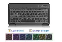 Teclado retroiluminado con Bluetooth negro ligero y delgado para iOS, iPad, iPad Pro, iPad Air, Mac, Android Tablet Samsung Galaxy, Xiaomi Pad 5, Huawei, Lenovo, Negro - details 3