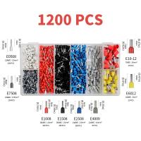 Kit De Conectores De Cable Aislados 1200pcs Ferrules Terminales De Hilo Kit De Conectores De Punta De Cuerda AWG 22-7 Para Electrónica Y Reparación - details 1