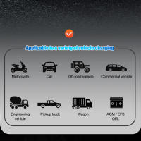 Cargador Inteligente De Batería De Coche Y Motocicleta 12V/24V 20A/10A Para Baterías De Litio AGM GEL Plomo-Acidez LiFePO4 ABS Reparación Función - details 2